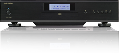 Image of the Rotel CD 11Mk2 black. Buttons, meta display and face.